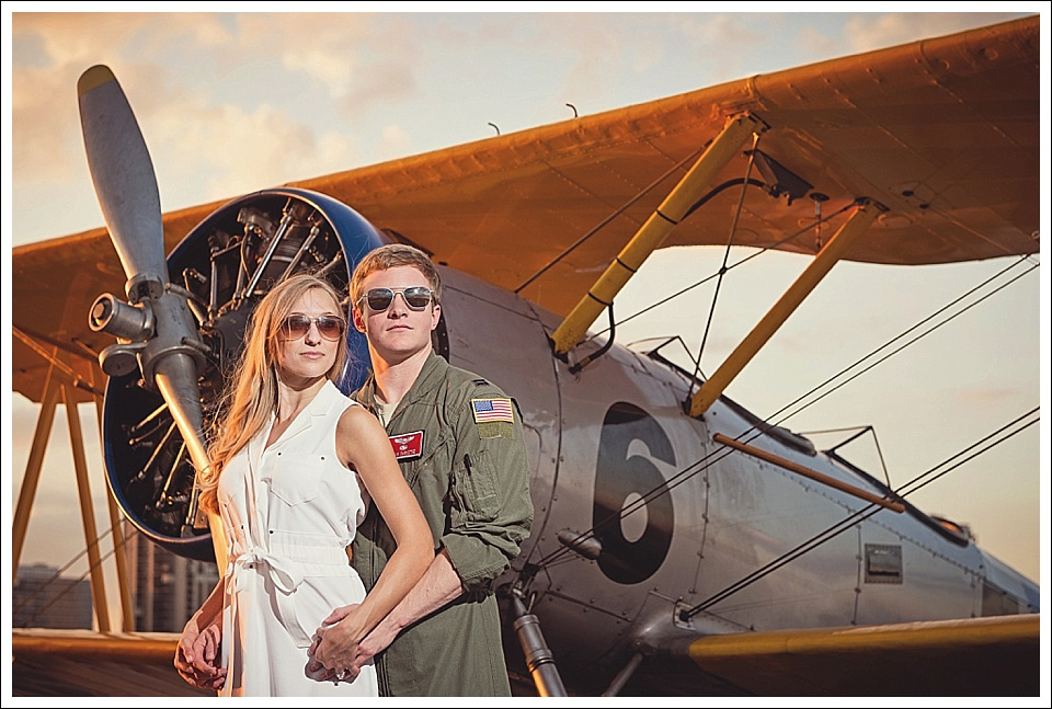 The Dali Museum, Mahaffey Theatre, Albert Whitted Airfield and hanger were all part of tonights airport and environmental styled engagement portraits.